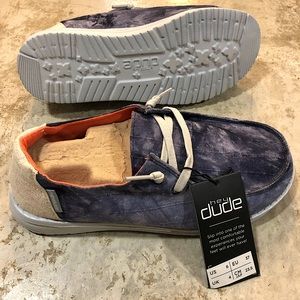 Hey dudes Wendy tie dye navy shoe 6